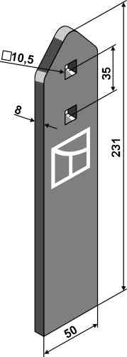 Scraper fitting for Strom 00712418