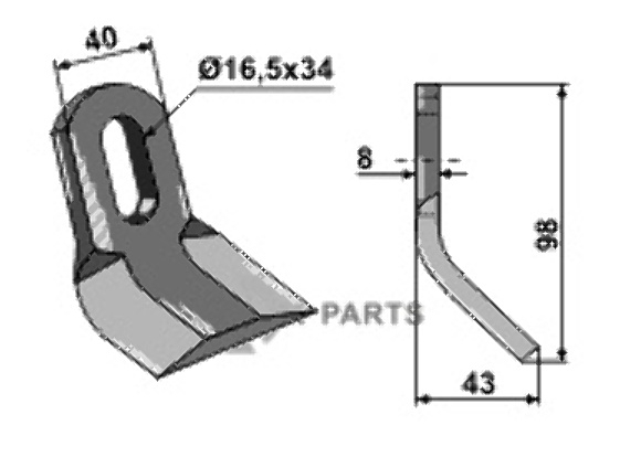 RDM Parts Y-kniv