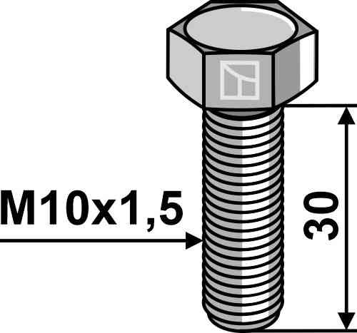 Hexagon bolt M10 without nut fitting for Lemken 3015004