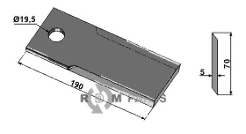 RDM Parts Trench blade