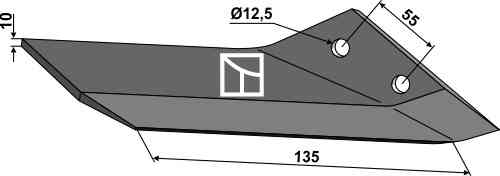 Replacement wing - right fitting for Lemken Karat 3374460
