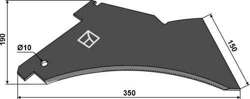Silage knive fitting for Taarup 63.117.400