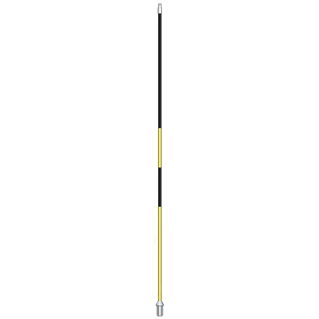 Flagsticks with bottom and center stripes 1/2" x 7' - set/9 black with yellow