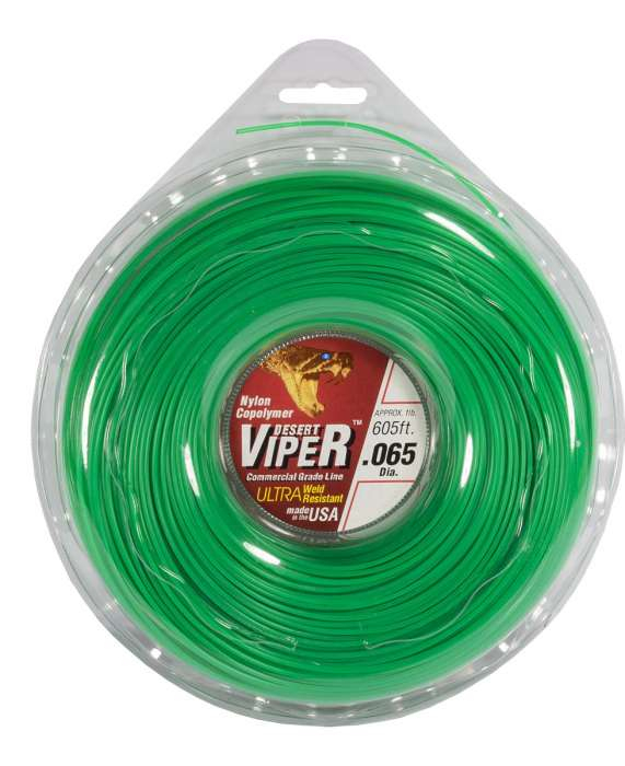 Trimmer line viper™ round green 1 lb .065" / 1.7mm