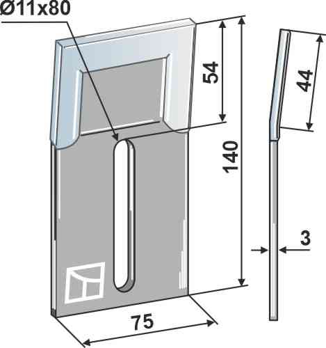 Abstreiferblech für packerwalzen - duraface 51-k200-dura