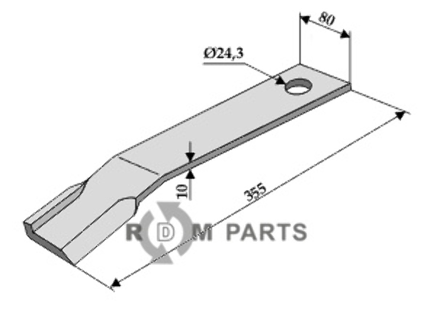 RDM Parts Klapper - venstre