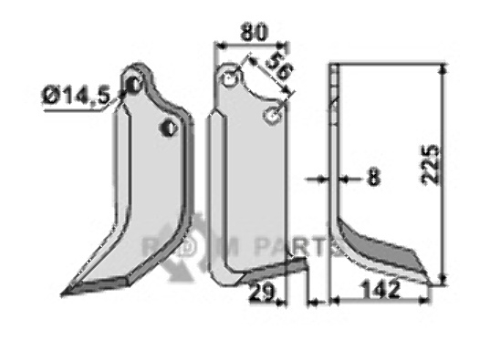Blade, right model