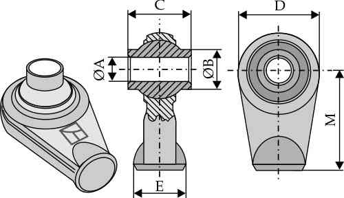 Ball joint terminals for top-links to be welded