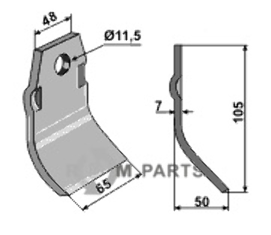 RDM Parts Mesje passend voor Spragelse-Mica 112400