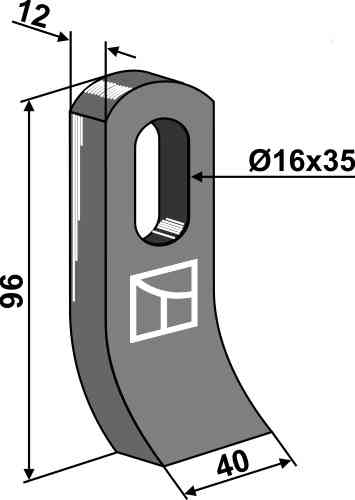 RDM Parts Klepel passend voor Agrimaster 3007087