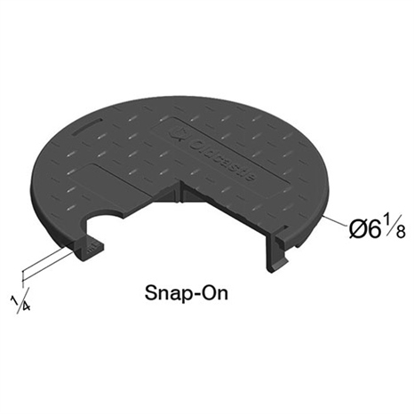 Carson snap on lid only 0708 - black blank