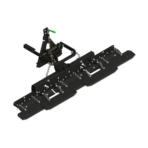 Tooth rake  with fast connect hitch