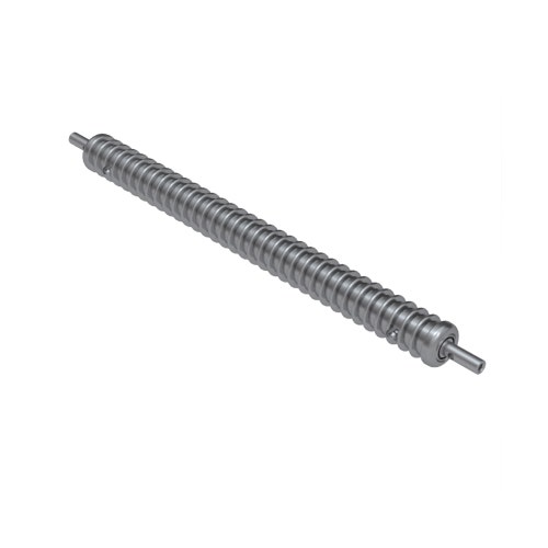 Roller - grooved machined solid steel