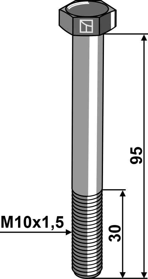 Hexagon bolt M10 without nut