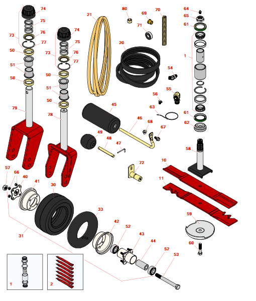 Toro Groundsmaster 455-D Rotary Deck