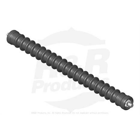 Roller - grooved uhmw polyethylene 