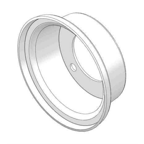 Rim - wheel half w/o valve hole Rim - wheel half w/o valve hole