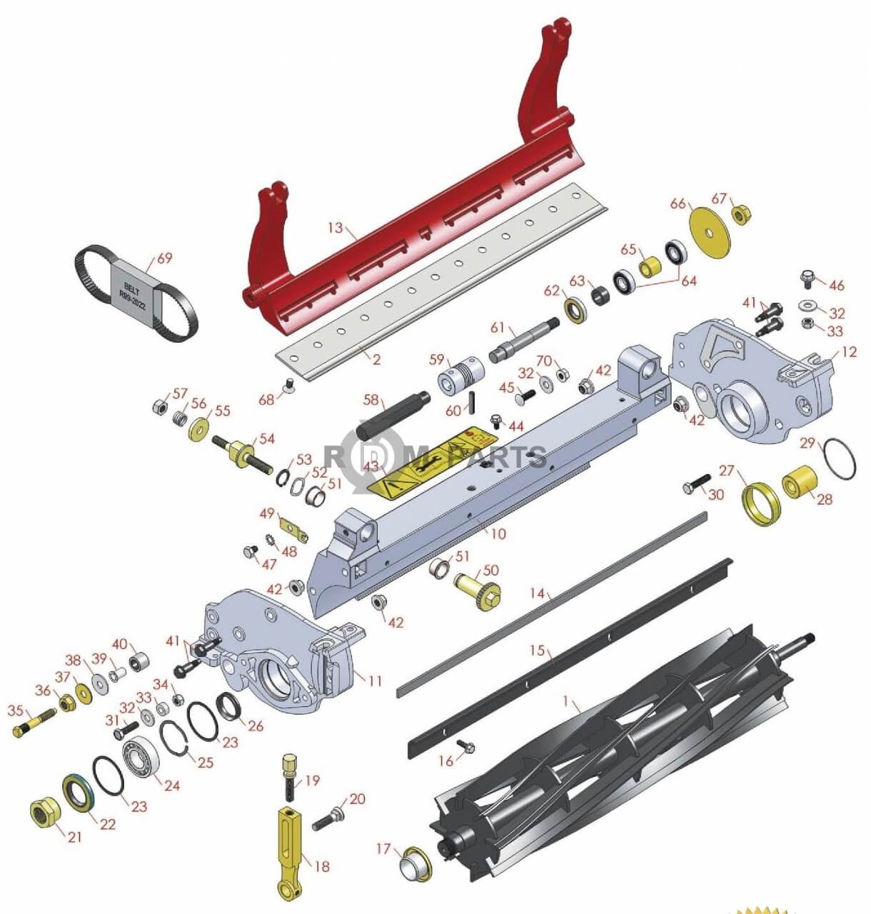 Replacement parts for DPA Unit Model 04202