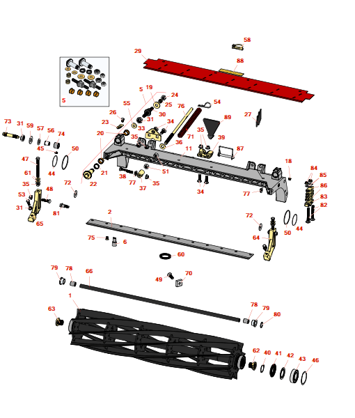 Toro Reelmaster 7000-D 32in DPA Cutting Unit - Model 03727