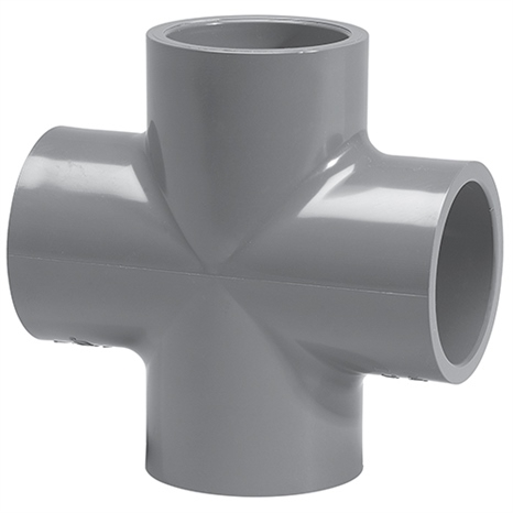 1-1/4 pvc cross (soc) sch80