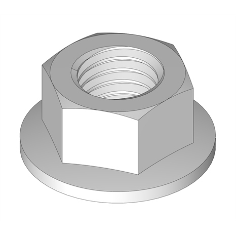 Nut - 10mm x 1.5 flanged
