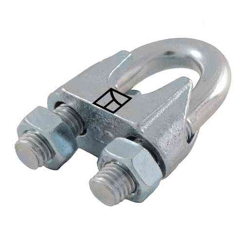 Wire cable clamps according to DIN 741 galvanized