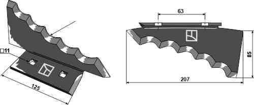 Food mixer knive, right fitting for Keenan 703957
