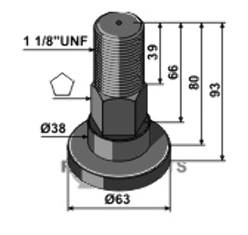 Bolzen 63-sch-89