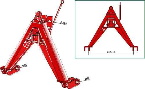 Tractor-side triangle Cat. II