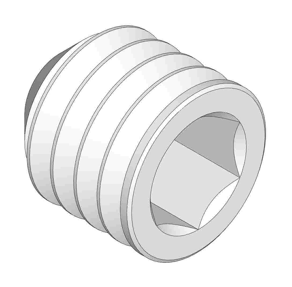 Cup - 5/16-24x5/16 alloy knurled pt