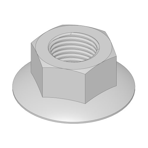 Locknut - 1/2-20 flanged