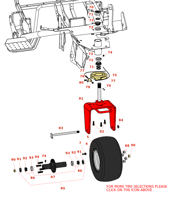 Toro Greensmaster 3050 Rear Wheel Toro Greensmaster 3050 Rear Wheel