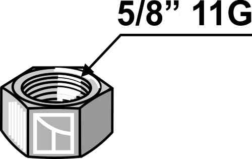 Nut 5/8'' 11G