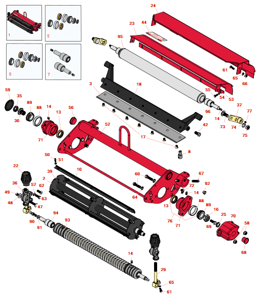 Toro Greensmaster 3 brush reel unit - R&R special
