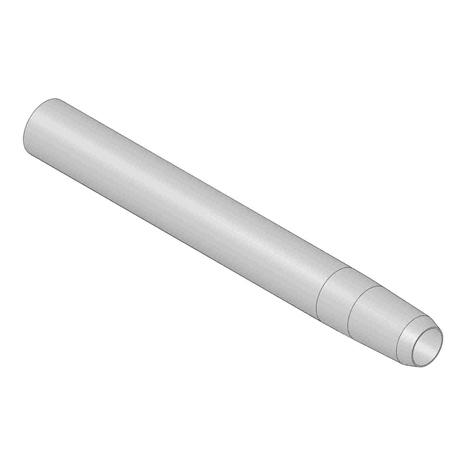Alloy hollow tine - .750mt x 6.500l x .670od