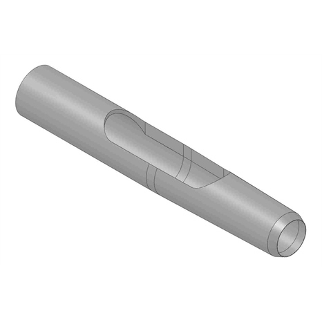 Alloy hollow side-eject tine - .750mt x 4.750l x .660od