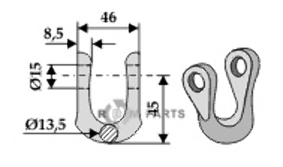 Shackle 63-bom-72 Shackle 63-bom-72