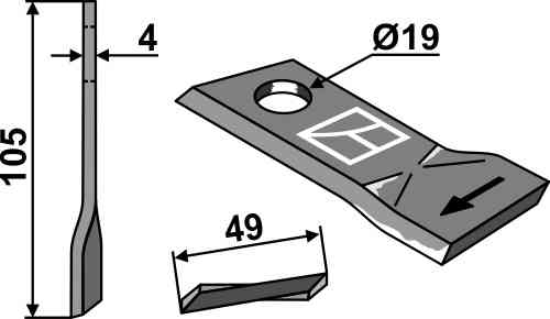 Rotorklinge geeignet für Niemeyer 570444