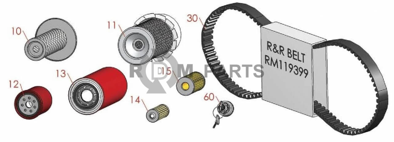 Replacement parts for Traction unit 3235A