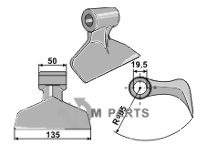 RDM Parts Hammerslag egnet til Berti MA/3922