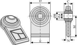 Ball joint terminals for lower-links to be welded