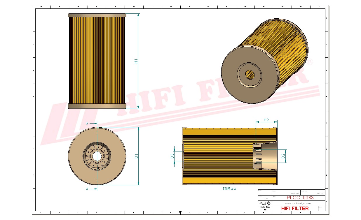 Fuel filter passend voor claas 11321730