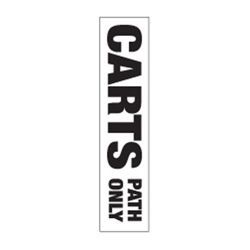 Decal - sign cart path only
