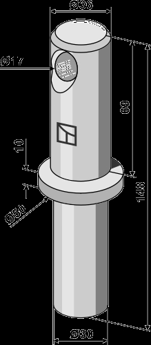 Lower-link pins to be welded