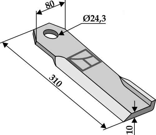 RDM Parts Schlegel - rechts - Alte  Ausführung geeignet für Humus 302 351