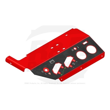 Control panel - red - w/decal