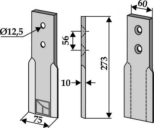RDM Parts Mes voor grachtenfrees