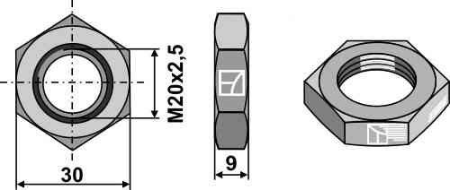 Hexagon locknut