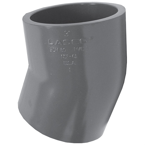 1 pvc 22-1/2 ell (soc) sch80