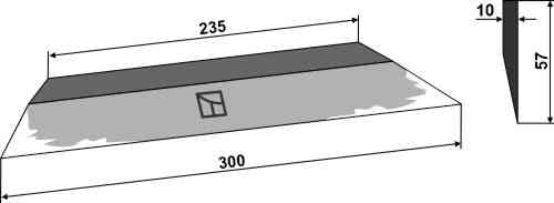 Lateral knife 300mm fitting for Alö 11261263